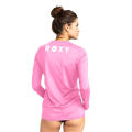 Roxy Happy Waves Ls Surf Tee Pink Womens Rashguards Longsleeve. 