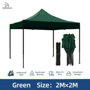VOVOVA Camping Tent 2x2M 3x3M 3x4.5M Heavy Duty Waterproof Sunshade Tent - Adjustable Height Retractable Folding Outdoor Tent stall tentThickened Steel Pipe Easy Setup 500KG Bearing Capacity for Family Car Camping Market