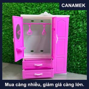 【CANAMEK】 1pcs mini mô phỏng nhựa tủ quần áo cho búp bê nhà trang trí phụ kiện Dollhouse thu nhỏ tủ quần áo mô hình