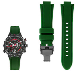 new High Quality Rubber watchband for TIMEX watch T2N720 TW2T76300 T2N721 Series Men Waterproof Convex Silicone Sports Strap 24*16mm high-quality