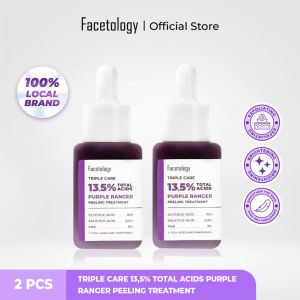[BUNDLING 2 PCS] FACETOLOGY Triple Care 13.5% Total Acids Purple Ranger Peeling Treatment Serum