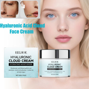 Hyaluronic Cloud Cream Hydrating Non-Greasy Lightweight Tighten Brightening Smoothing Nourishing Makeup Primer Face Cream