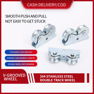 Heavy-Duty Stainless Steel V-Groove Track Roller | 2/3/4 Inch Sliding Gate Double Wheel | Durable & Smooth Operation | 2024 Edition