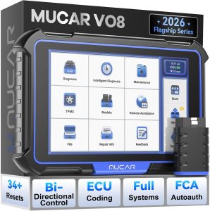 MUCAR VO8 OBD2 scanner diagnostic tool scanner Bi-directional 34 Reset Automotive Diagnosis ECU Coding