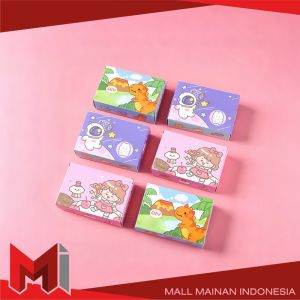 MallMainan-M385 Mainan Edukasi Anak Alat Lukis Patung Gypsum Motif Animasi Lucu Paint Gypsum Mainan