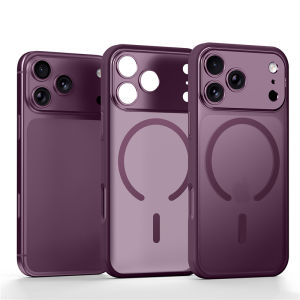 Full Protection Camera Bezel Frame Matte c Case For iPhone 18Pro 17Pro Max 16Pro For Magsafe Translucent Armor Cover