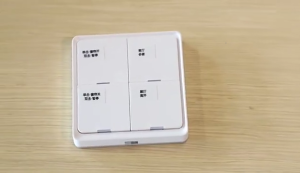 Home Automation Scene Controllers with 4 Programmable Button ABS Switches Wall Mounted Small Remote for Devices