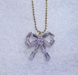 สร้อยคอพร้อมจี้เพชรCz