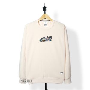 Sweater Cream Cowok Keren Terbaru Crewneck Oblong Distro Tebal Premium Hedent Aesthetic Motif Sablon Foil Hologram Kekinian Terlaris Oversize Jumbo M L XL XXL