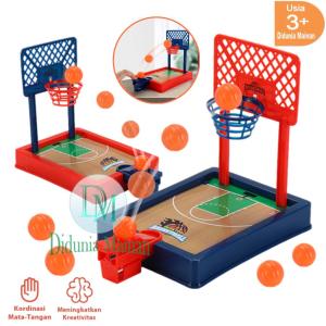 Mainan anak board game mini bola basket finger basketball