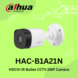 Dahua HAC-B1A21 2MP HDCVI IR Bullet Outdoor CCTV 1920 x 1080p High Resolution Night Vision Water Proof Camera