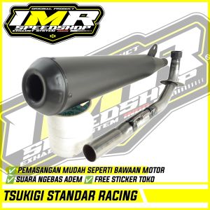 KNALPOT TSUKIGI STANDAR RACING ASTREA GRAND PRIMA STAR IMPRESSA LEGENDA C70