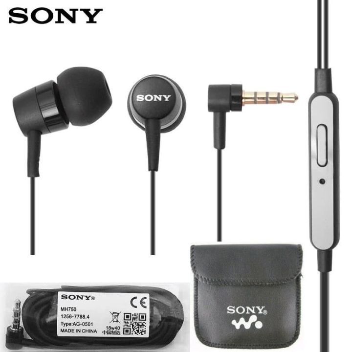 Original 100% Sony Xpreia MH750 Bass Earphone With Microphone