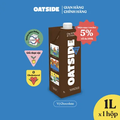 Sữa yến mạch OATSIDE vị Sô-cô-la - Chocolate 1L - Không lactose Đậm vị Làm từ Cacao thật