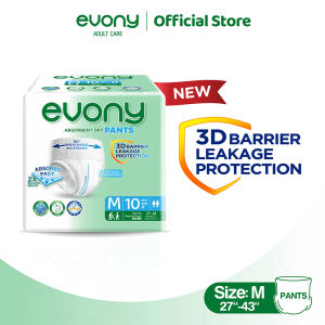 Evony Adult Diaper Pants - M10 / L10 / XL8 (8 Pack)