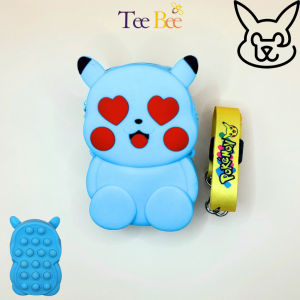 Túi Đéo Chéo Silicon Hoạt Hình Pokemon Túi Đựng Tiền Lì Xì Cho Bé Trai Bé Gái Thời Trang