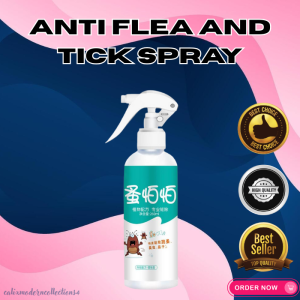 HIGH QUALITY Effective Anti Tick And Flea Pet Spray | Natural Plant Based Pest Control Spray For Cats Kittens Effectively Eliminates Fleas Ticks Bedbugs Lice Mites Roaches Fast Acting Gentle Formula Safe Pet Hygiene Treatment Professional Strength