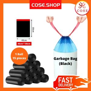[COSE] [40PCS] Thick Garbage Bag Trash Dustbin Rubbish Bag Plastic Bag 32cm x 62cm | Plastik Sampah Tebal