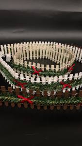 Led Wooden Fence Fairy String Lights For Outdoor Bow Battery Powered Creative Decorative Coffee Color White Rustic Rattan Garden Flexible Vines Milky Red Lighting Operated Wedding