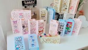 EASTHILL Cartoon Sanrios Pen Holder Kuromi Mymelody Cinnamoroll Kawaii Desktop Student Pen Container Oblique Insertion Stationery Pen