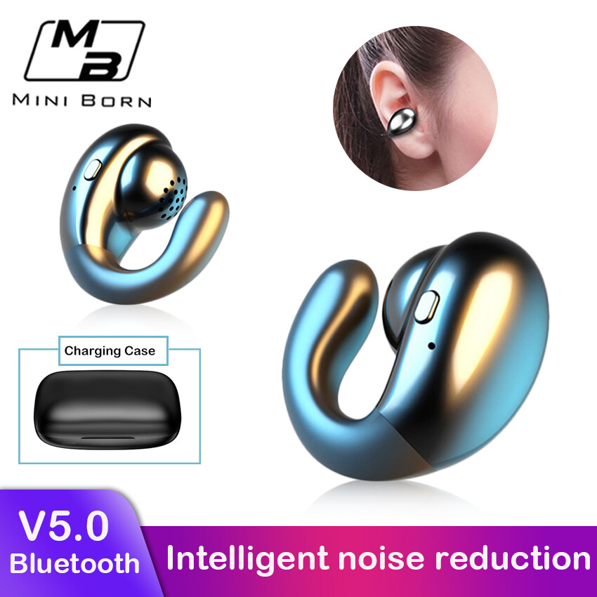 Mini Born Knochenleitungskopfhörer, echte kabellose Ohrhörer, Mini-Bluetooth-Kopfhörer, Stereo-Kopfhörer, Bluetooth 5.0, Sport-Ohrhörer, Knochenleitungsköpfe_voghion.com