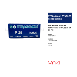 STRONGMAN PAKU TEMBAK F25 ( 1 BOX ISI 5000 PCS )