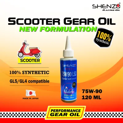 Shenzo 10W30 Scooter Engine Oil 75W90 80W90 Gear Oil Fully Synthetic Motor Oil V Belt Scooter 1L Yamaha Honda Suzuki Kawasaki