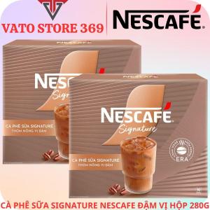 Cà phê sữa hòa tan NESCAFE signature đậm vị hộp 280g