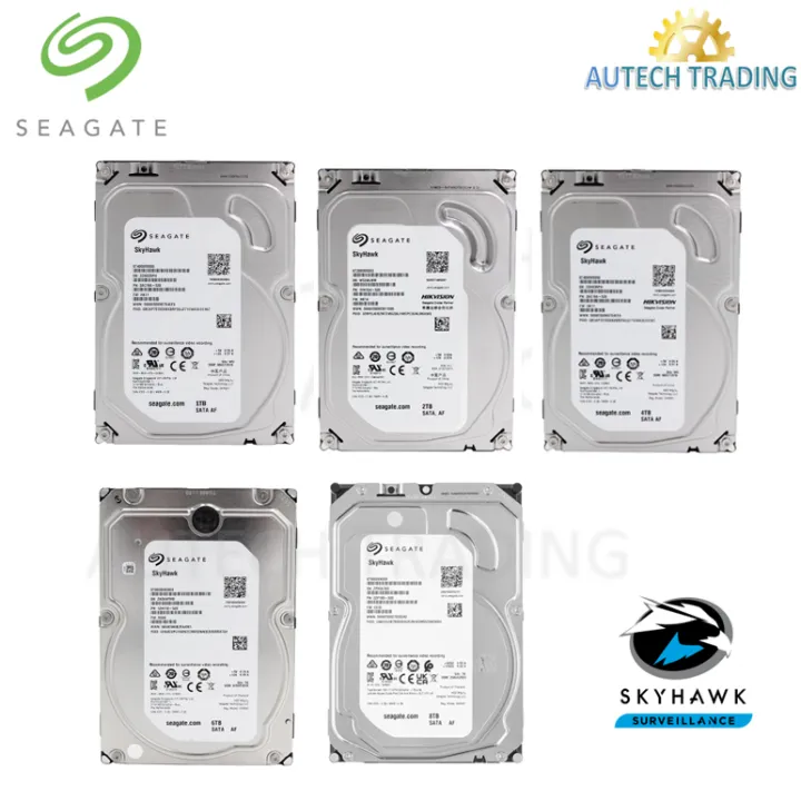 Seagate Skyhawk 1TB 2TB 4TB 6TB 8TB 10TB 3.5" SATA Surveillance Hard Drive HDD CCTV Hard Disk Heavy Use harddisk WD
