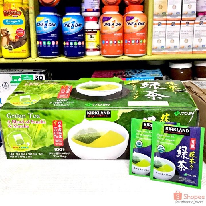 Kirkland Signature Ito En Matcha Blend (Green Tea), 100 Japanese Green