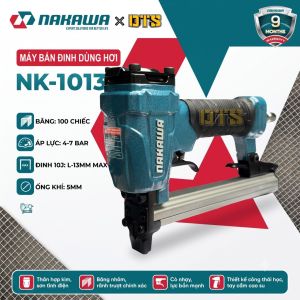 Máy bắn đinh U 1013J NAKAWA NK-1013J dùng hơi khí nén ghim bọc da yên xe sofa khung tranh thạch cao