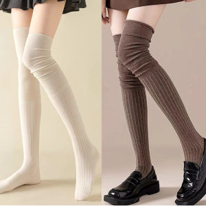 💖AngelCityes💖ถุงเท้ายาวเหนือเข่าผู้หญิง ถุงเท้ายาวเหนือเข่า สไตล์เกาหลี ผลิตจากผ้าฝ้ายแท้ นุ่ม สวมใส่สบาย ถุงเท้าสูง jk จัดส่งจากประเทศไทย