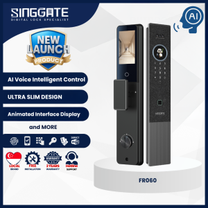 {SG60 Edition} With Installation (Singgate) <FR060> with AI Voice Intelligent Control Digital Door Lock (2 Years Warranty)