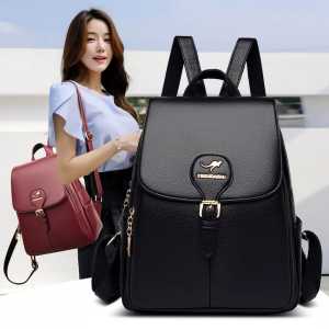 Tas Ransel Kulit Wanita Kasual Tas Sekolah Untuk Remaja Perempuan Tas Buku Wanita Murah Tas Punggung Wanita Mode Korea Tas Ransel Perjalanan Wanita Terbaru