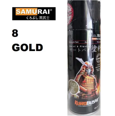 SAMURAI SPRAY PAINT GOLD 8