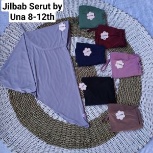 UNA FASHION JILBAB INSTAN SERUT ANAK CEWEK 8 - 12 TAHUN KERUDUNG HARIAN MURAH POLOS BAHAN SPANDEX JERSEY PREMIUM ADEM HIGH QUALITY HIJAB SEKOLAH/DAILY BRANDED TERLARIS BER PAD KOKOH KERUDUNG BLONG BERKUALITAS MODEL TERBARU BEST SELLER BISA COD