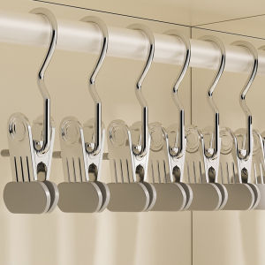 1/5Pcs Stainless Steel Clothespins Laundry Clothes Pegs Hook Portable Hanging Clothes Clip Wardrobe Clothes Organizer Hanger