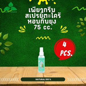 Pure Green เพียวกรีน สเปรย์กันยุงตะไคร้หอม ขนาด 75 cc. บรรจุ 4 ขวด