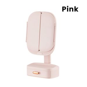Trifold Makeup Mirror Touch Mirror Makeup 180° Rotation And Magnifying Smart Adjustable Brightness