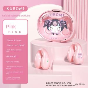100% Authentic Sanrio Kuromi Wireless Bluetooth Earphone HIFI Sound Earphones with mic Original High Quality Sports Headset Noise Cancellation TWS Wireless Earbuds for IOS Android Phone Cinnamoroll Birthday Gift EJ-203