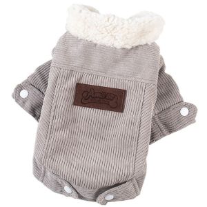 NOONOOR Windproof Dog Warm Clothes Winter Plush Lining Dog Vest Coat Fashion Soft Fleece Dog Bodysuit for Small Medium Dog