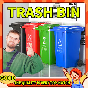 Heavy Duty Plastic Trash Bin100L 120L 240L with Step Foot Pedal Kitchen Garbage Trash Can Res