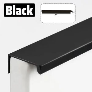 Anglebabylife 8/15cm Gold Black Hidden Handles Aluminum Alloy Kitchen Cabinet Cupboard Wardrobe Long Pulls Home Furniture Handles Hardware