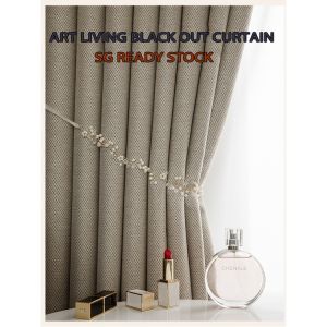 1 PC Hook / Eyelet Type Blackout Curtain 2021 Artistic Curtain Living Room Curtain Bedroom Curtain