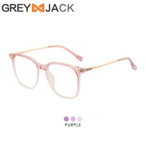 Grey Jack Kacamata Antiradiasi Blueray Model Kotak Simple Ringan TR+Metal Bisa Minus 30134