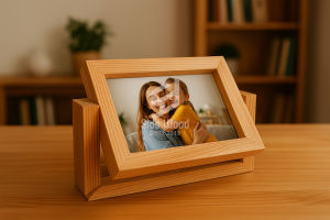 SidsWood [BKU] Bingkai Kayu Jati Belanda dengan Penyangga U - Panjangan Meja Cantik