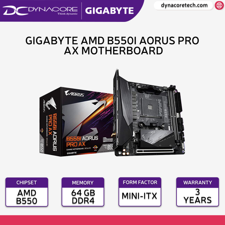 DYNACORE GIGABYTE AMD B550I AORUS PRO AX Mini-ITX