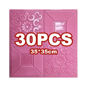 30pcs 3D Wall Stickers Wallpaper size 35×38.5cm Waterproof Adhesive PVC Foam Wall Sticker Home Decor