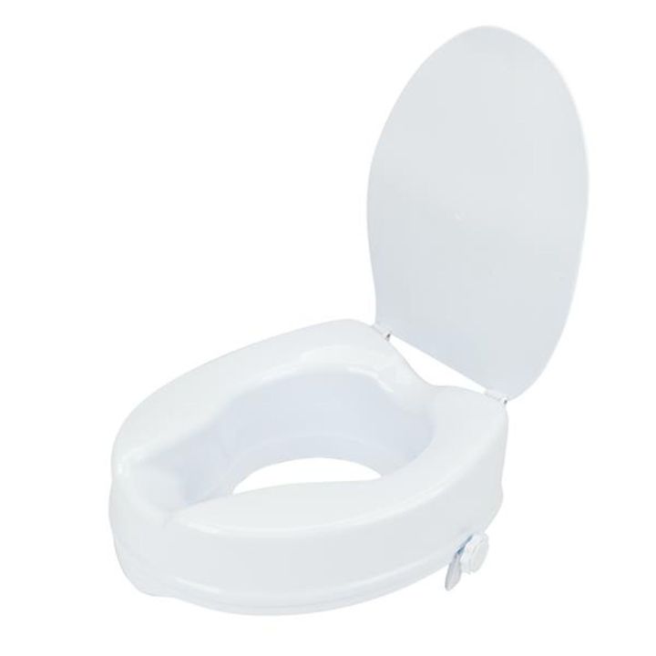 Raised Toilet Seat Lift Safety Height Elevated Tightening Disabled
