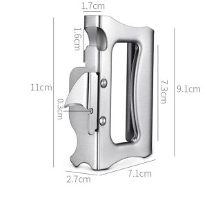 Anymore Can Opener Stainless Steel Manual Safety Can Opener Heavy Duty Japan With Turn Knot Smooth Edge Can Tin Opener Kitchen Tool Accessories
